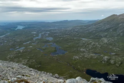 View north from Arkle summit View north from Arkle summit