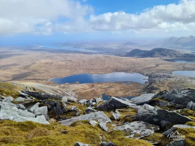Loch na Seilg from the summit of Ben Hope Loch na Seilg from the summit of Ben Hope