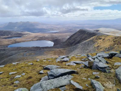 View east from the broad summit of Ben Hope View east from the broad summit of Ben Hope