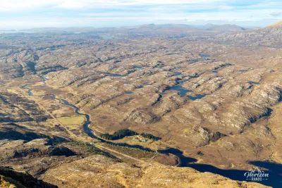 Laxford River and numerous lochans