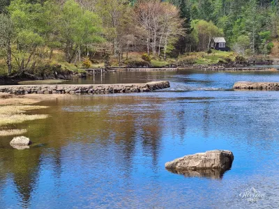 River Inver, fishing piers River Inver, fishing piers