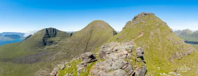 Panorama of all summits climbed Panorama of all summits climbed