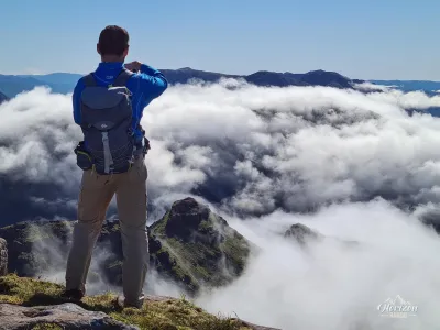 Contemplating the sea of clouds Contemplating the sea of clouds