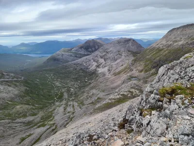 Beinn Eighe, Loch Maree in the distance Beinn Eighe, Loch Maree in the distance