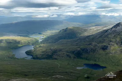 Loch Clair and Loch Coulin on the left Loch Clair and Loch Coulin on the left