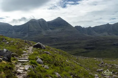 Liathach, one of the emblematic mountains of the Torridon Valley Liathach, one of the emblematic mountains of the Torridon Valley
