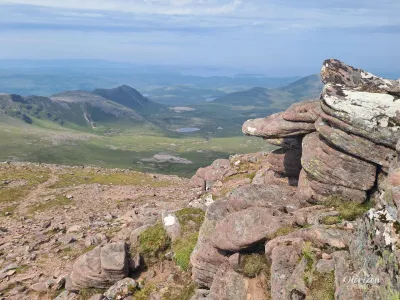 Torridonian sandstone, characteristic rocks of the far northwestern Scottish Highlands Torridonian sandstone, characteristic rocks of the far north-western Scottish Highlands