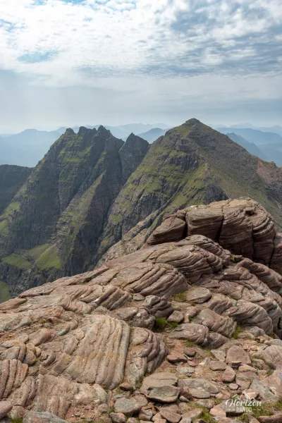 An Teallach and Torridonian sandstone in the foreground An Teallach and Torridonian sandstone in the foreground