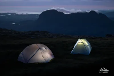 Bivouac at the summit of Cùl Mòr Bivouac at the summit of Cùl Mòr