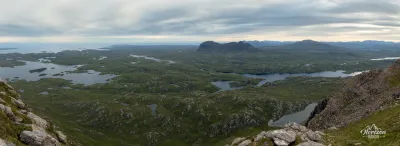 Panorama north of this very special region Panorama north of this very special region in the far north of the highlands