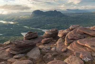 Suilven and magnificent Torridonian sandstone Suilven and magnificent Torridonian sandstone structures