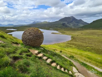 Globe sculpture by Joe Smith