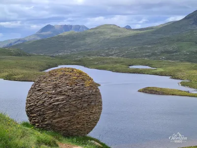 Globe sculpture by Joe Smith