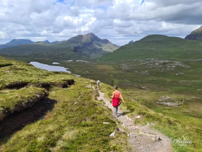 Magnificent views of Assynt, including Cul Beag
