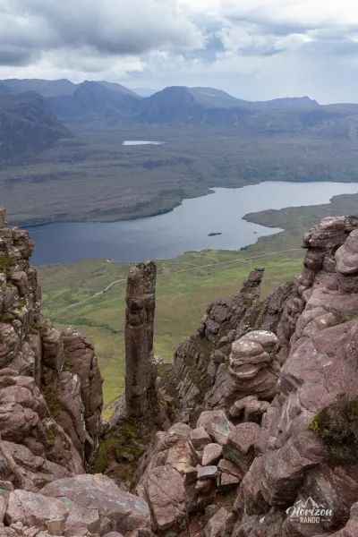 Loch Lurgainn from Stac Pollaidh Loch Lurgainn from Stac Pollaidh