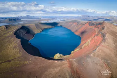 Ljótipollur crater (drone shot) Ljótipollur crater (drone shot)