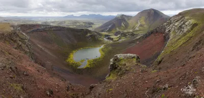 Rauðibotn crater Rauðibotn crater