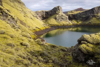 Tjarnargígur crater Tjarnargígur crater