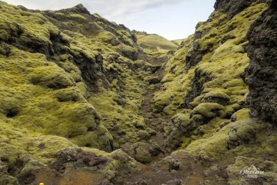 Inside the crater Inside the crater