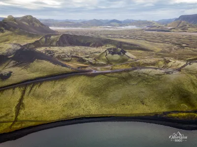 Cratère de Stútur (vue drone)