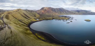 Lac de Frostastaðavatn (vue drone)