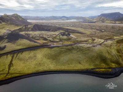 Cratère de Stútur (vue drone)