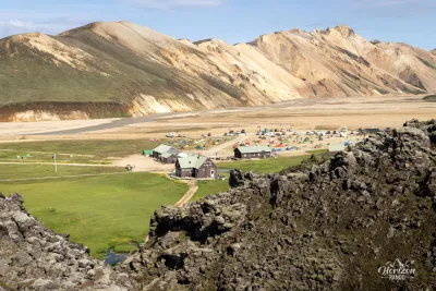Landmannalaugar campsite Landmannalaugar campsite