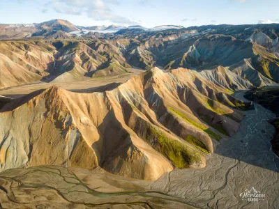 Landmannalaugar (drone shot) Landmannalaugar drone shot