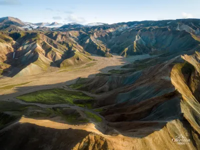 Landmannalaugar (drone shot) Landmannalaugar drone shot