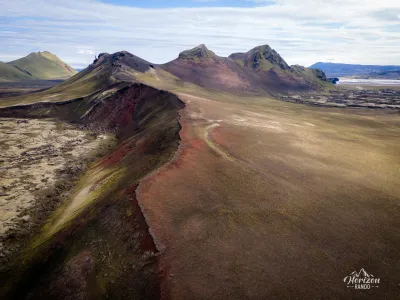 Landmannalaugar (drone shot) Landmannalaugar drone shot