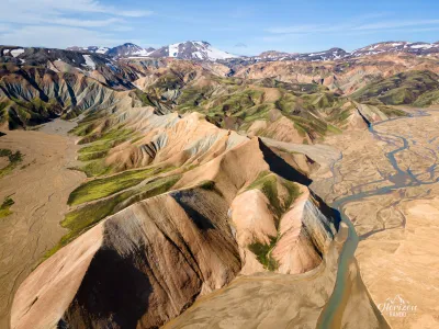 Jökulgil valley (drone shot) Jökulgil valley drone shot