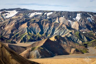 Fantastically colorful gullies Fantastically colorful gullies