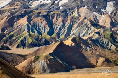 Fantastically colorful gullies Fantastically colorful gullies