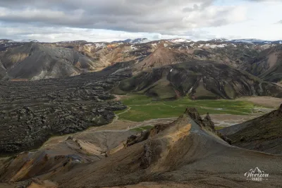 Panorama depuis la crête de Suðurnámur