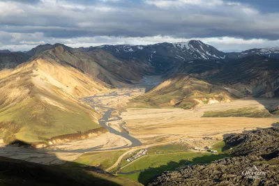 Landmannalaugar au soleil couchant