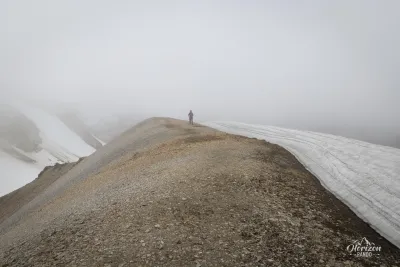 Unfortunately, there was no visibility from the summit... Unfortunately, there was no visibility from the summit...