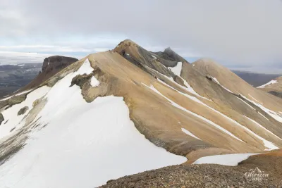 Snækollur ridge Snækollur ridge