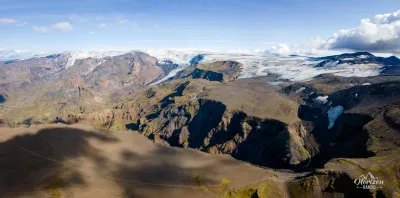Myrdalsjökull (drone shot) Myrdalsjökull drone shot