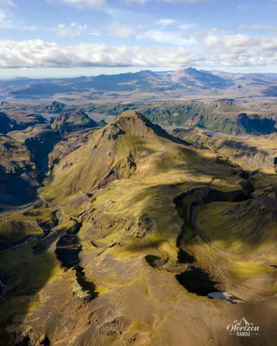 Útigönguhöfði summit (drone shot) Útigönguhöfði summit drone shot