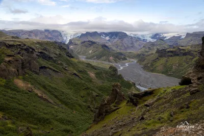 Thórsmörk Valley and Myrdalsjökull Thórsmörk Valley and Myrdalsjökull