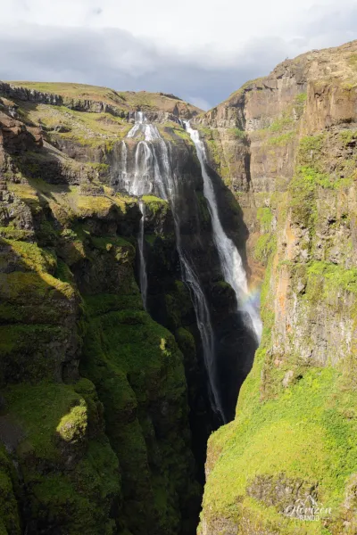 Glymur waterfall Glymur waterfall