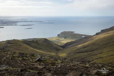 Vue sur l'océan à l'ouest