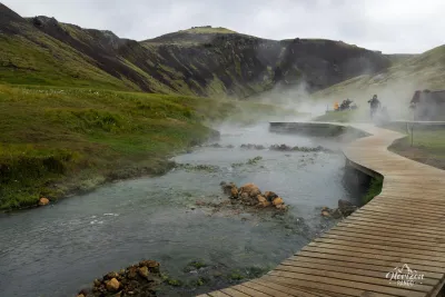 Reykjadalur thermal river Reykjadalur thermal river