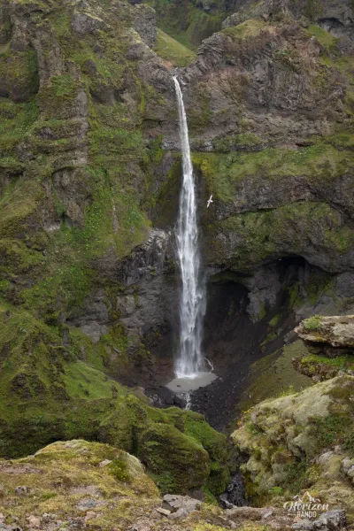 Hangandifoss waterfall Hangandifoss waterfall