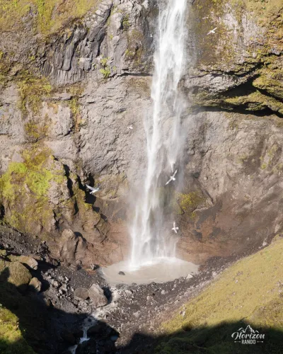 Hangandifoss waterfall Hangandifoss waterfall