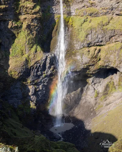 Hangandifoss waterfall Hangandifoss waterfall