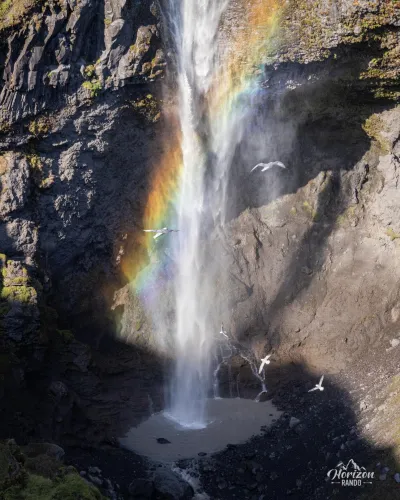 Hangandifoss waterfall Hangandifoss waterfall