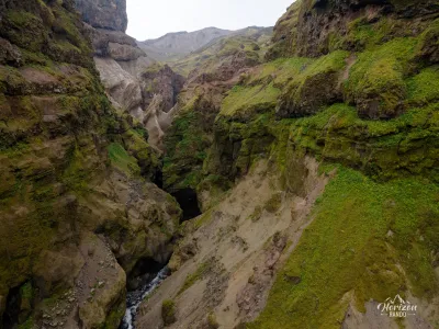 Múlagljúfur canyon (drone shot) Múlagljúfur canyon (drone shot)