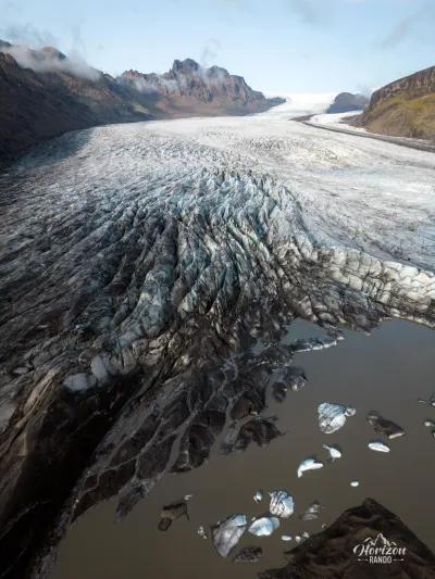 Skaftafellsjökull glacier (drone shot) Skaftafellsjökull glacier (drone shot)