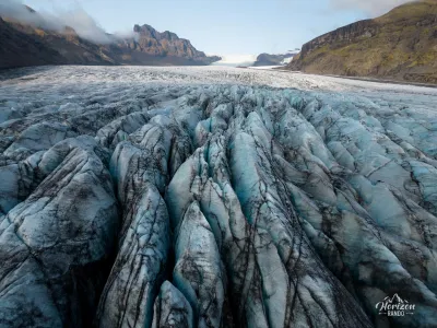 Skaftafellsjökull glacier (drone shot) Skaftafellsjökull glacier (drone shot)